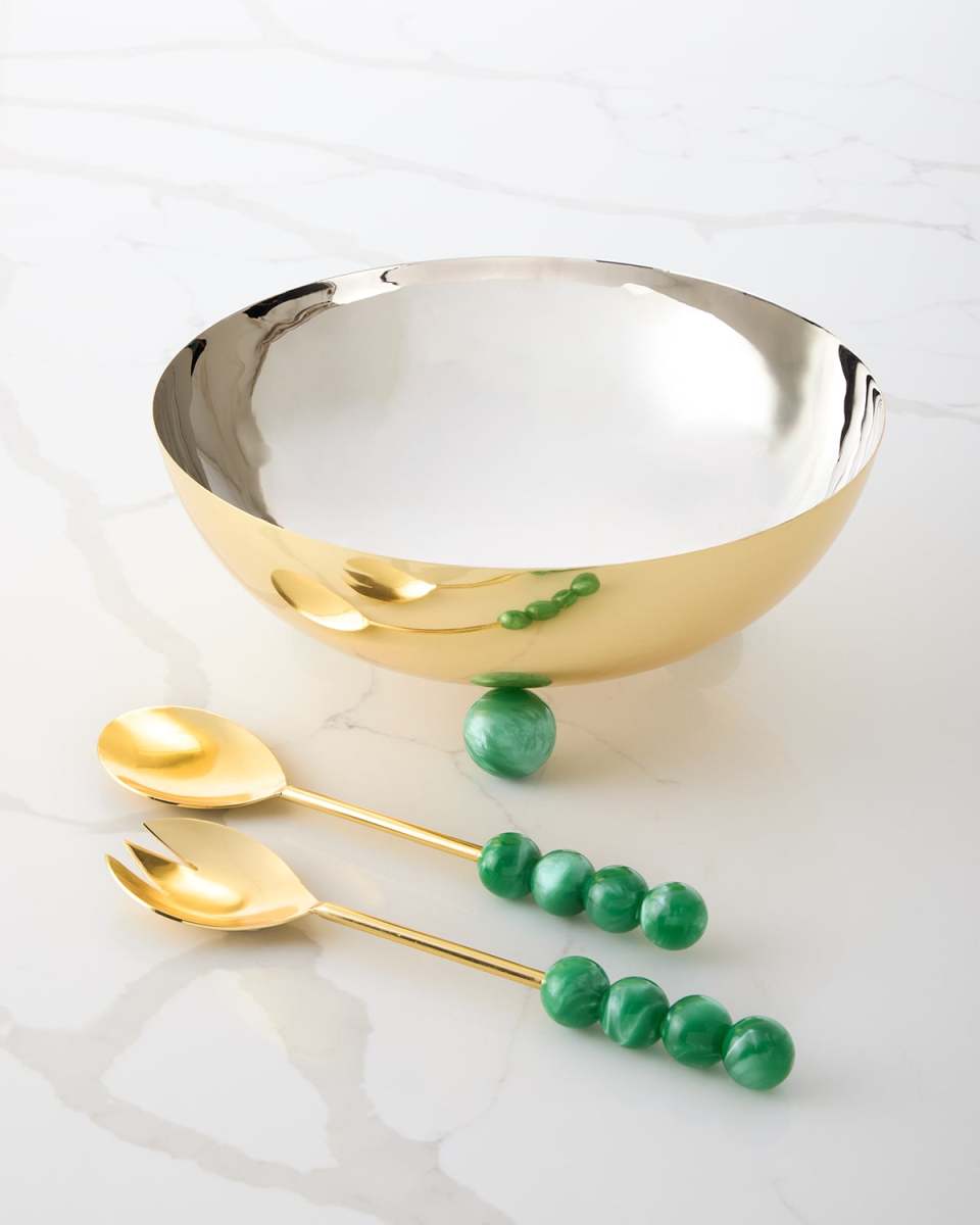 Asher Salad Bowl with Servers